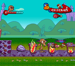 The Ren and Stimpy Show Buckeroos screenshot 3 for Super Nintendo